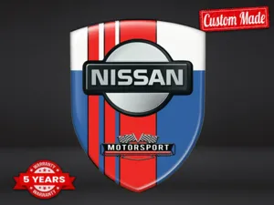 Nissan Adesivi 3D Gel Gara Logo Premium Tuning